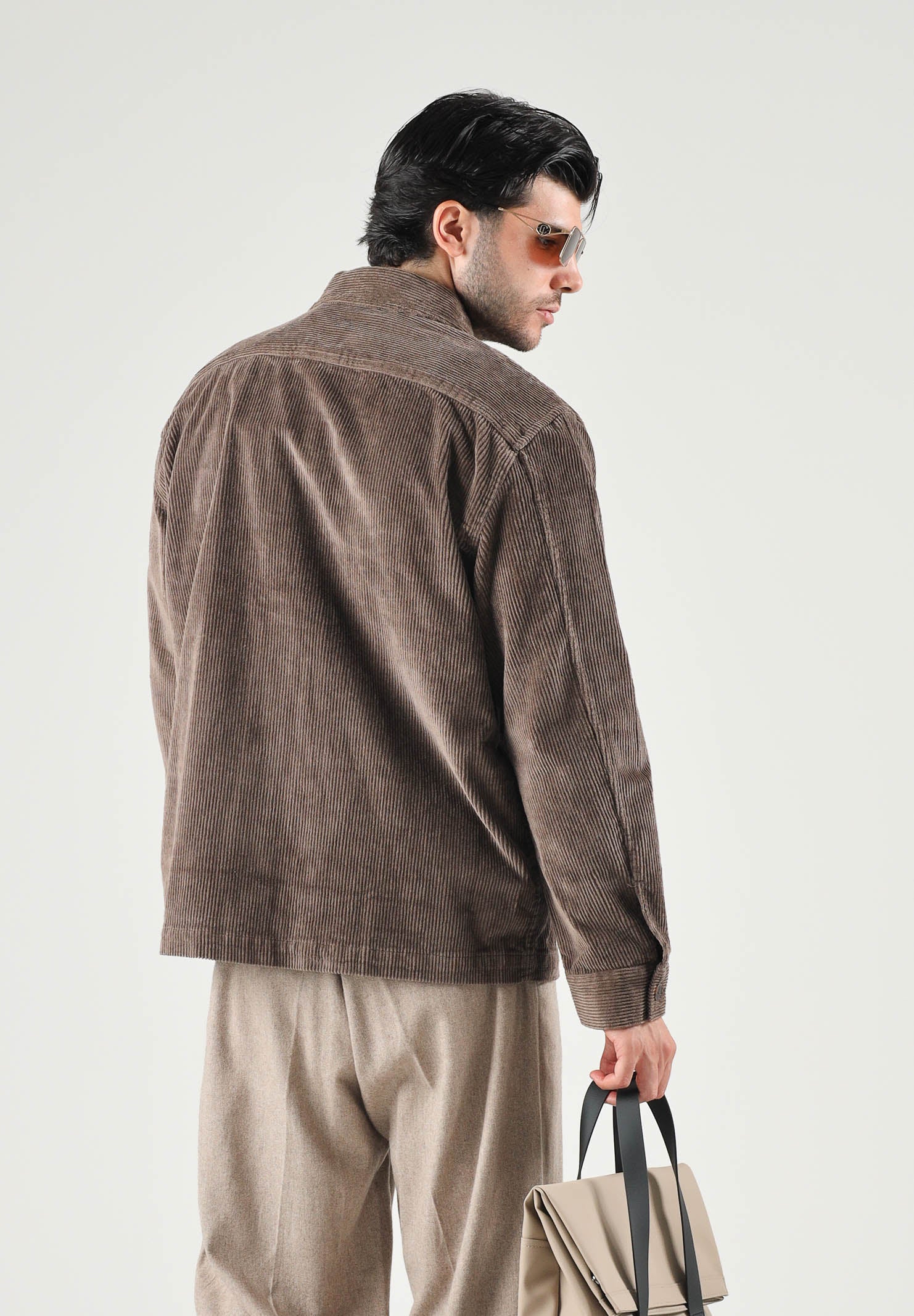 SELECTED HOMME Camicia-giacca SLHMATT CORDUROY marrone da uomo 16102234 CHCH SELECTED HOMME 