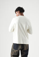 SELECTED HOMME T-shirt manica lunga panna per uomo con scollo rotondo e maniche lunghe. 16102312 EG SELECTED HOMME 
