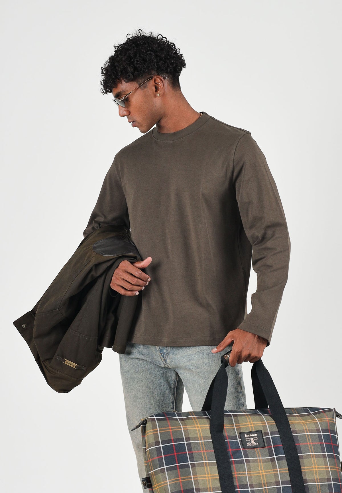 SELECTED HOMME T-shirt manica lunga marrone scuro per uomo con scollo rotondo e maniche lunghe. 16102312 TU SELECTED HOMME 