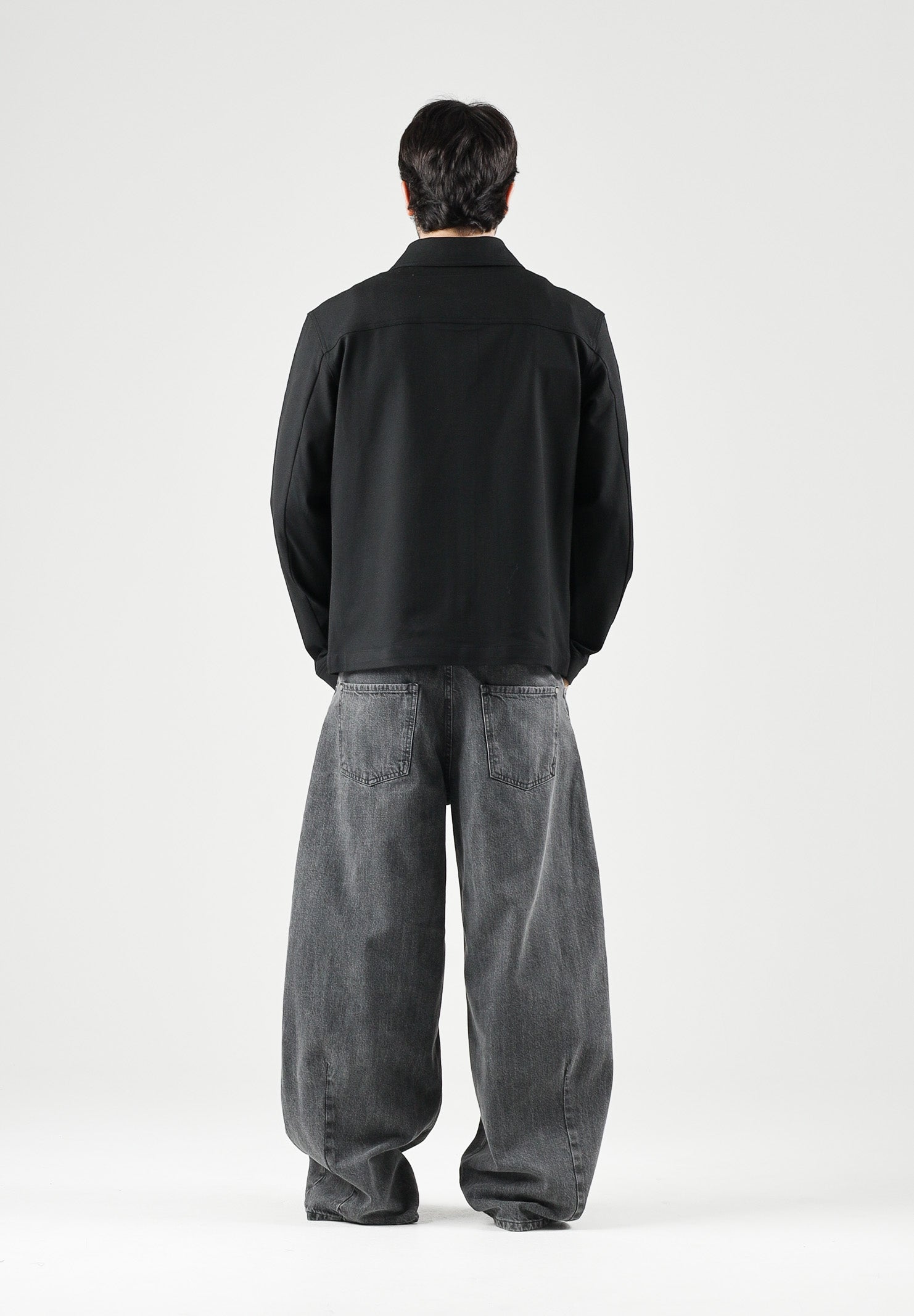 SELECTED HOMME Giacca con zip  nera da uomo con colletto classico 16103362 BL SELECTED HOMME 
