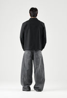 SELECTED HOMME Giacca con zip  nera da uomo con colletto classico 16103362 BL SELECTED HOMME 