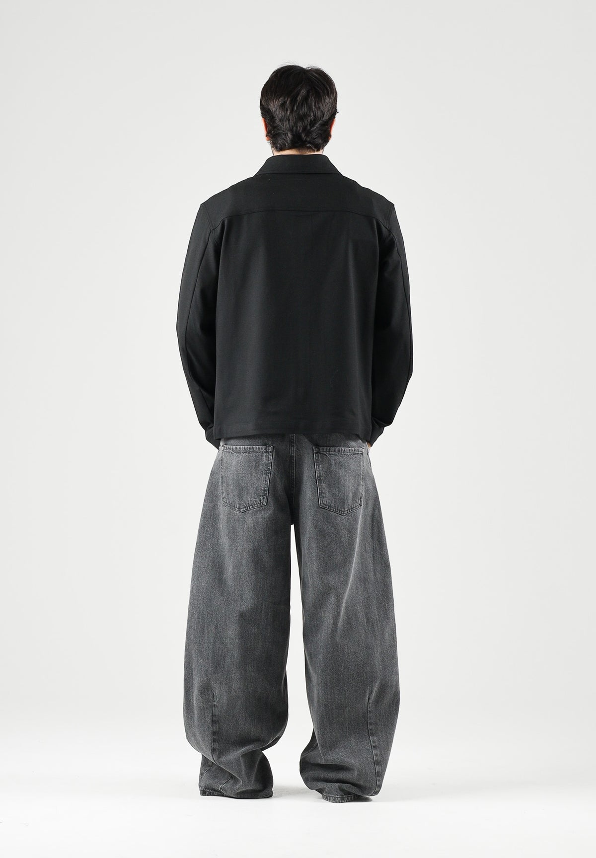 SELECTED HOMME Giacca con zip  nera da uomo con colletto classico 16103362 BL SELECTED HOMME 