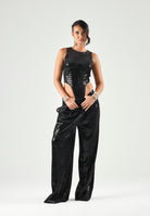 SIMONA CORSELLINI Body nero da donna in tulle ricamato A26CEBD10001 V0003 SIMONA CORSELLINI 