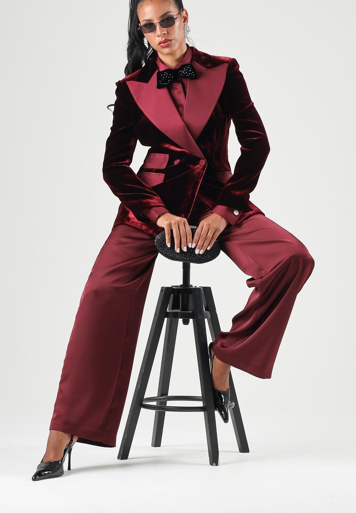 SIMONA CORSELLINI Giacca blazer rossa da donna con tasche laterali A26CEGI10102 V0083 SIMONA CORSELLINI 