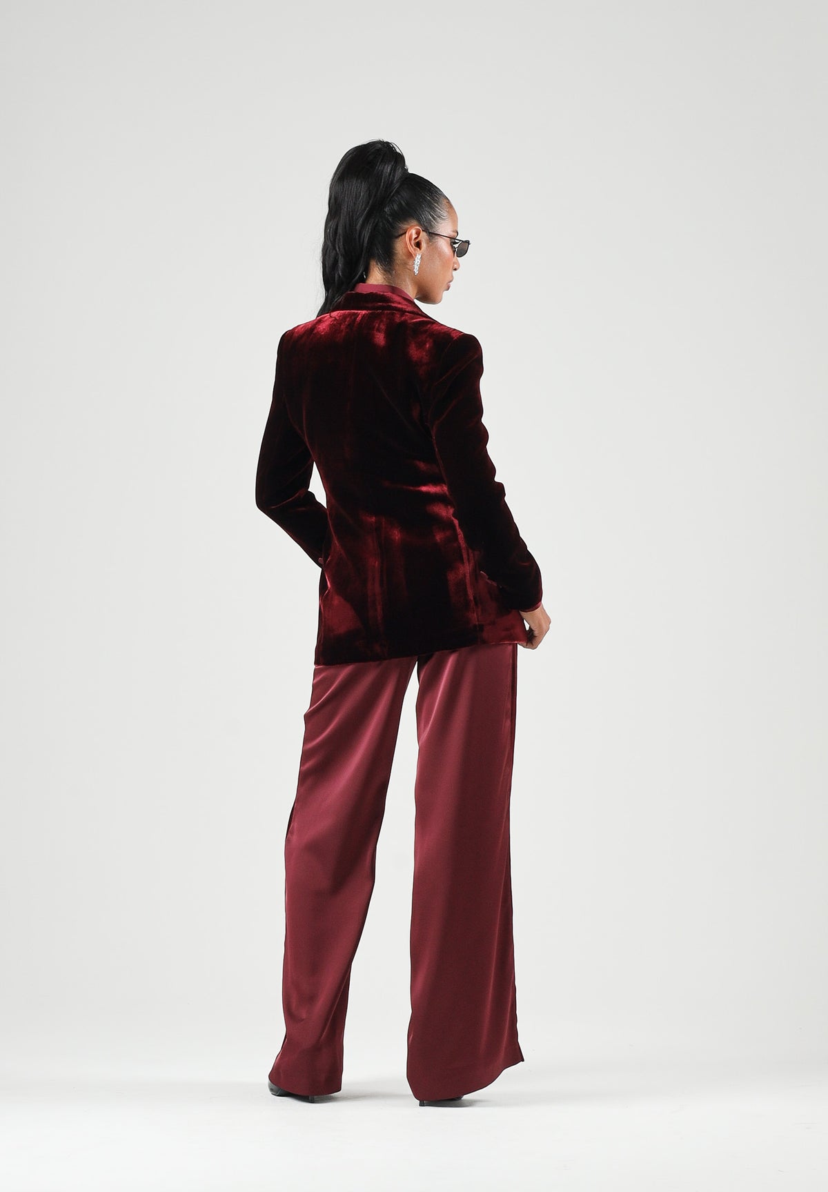 SIMONA CORSELLINI Giacca blazer rossa da donna con tasche laterali A26CEGI10102 V0083 SIMONA CORSELLINI 