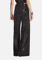 SIMONA CORSELLINI Pantaloni neri da donna con paillettes. A26CEPA10101 V0003 SIMONA CORSELLINI 