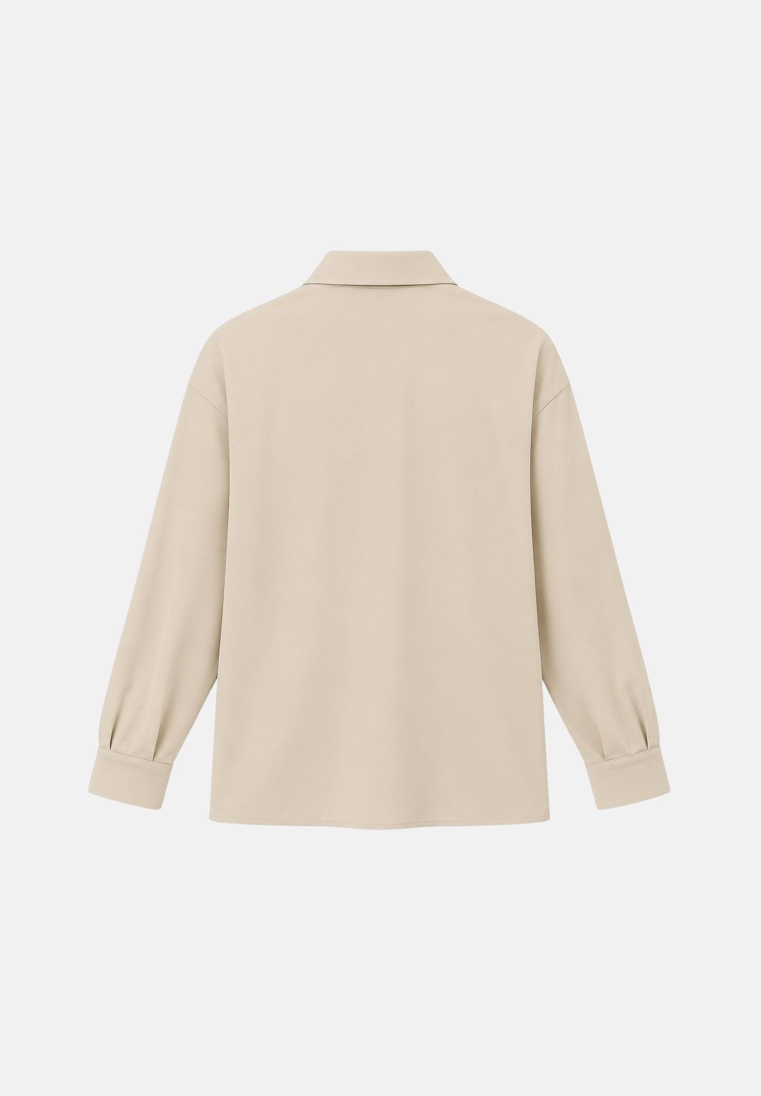 SIMONA CORSELLINI Camicia manica lunga vaniglia per donna con bottoni a pressione e tasche applicate sul petto A26CPCA00101 V0161 SIMONA CORSELLINI 