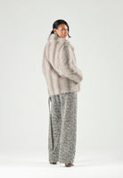 SIMONA CORSELLINI Cappotto CAPPOTTO OVERSIZE IN ECOPELLICCIA grigio, donna. A26CPCBV0301 V0000 SIMONA CORSELLINI 