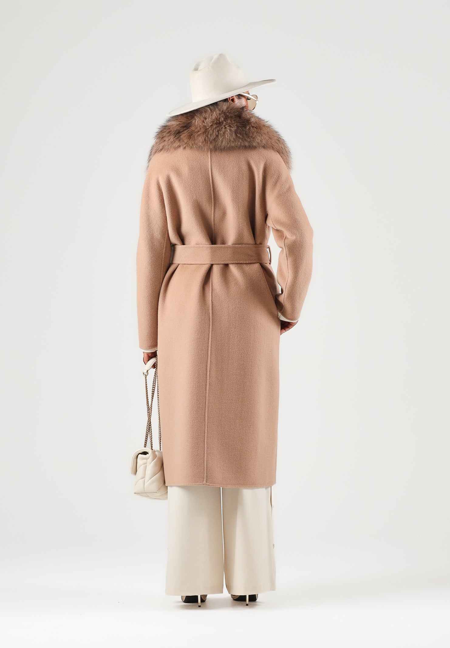 SIMONA CORSELLINI Cappotto lungo almond-cammello da donna A26CPCPV0601 V0498 SIMONA CORSELLINI 