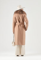 SIMONA CORSELLINI Cappotto lungo almond-cammello da donna A26CPCPV0601 V0498 SIMONA CORSELLINI 
