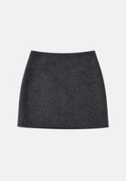 SIMONA CORSELLINI Minigonna grigio asfalto- melange da donna con linea svasata A26CPGOV0202 V0792 SIMONA CORSELLINI 