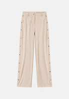 SIMONA CORSELLINI Pantaloni a palazzo vaniglia per donna con bottoni automatici lungo i lati. A26CPPA00201 V0161 SIMONA CORSELLINI 