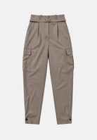 SIMONA CORSELLINI Pantalone beige per donna con gamba barrel e ampie tasche laterali. A26CPPAW0501 V0796 SIMONA CORSELLINI 
