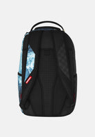 SPRAYGROUND Zaino SHARK SPLIT WAVE nero per uomo, donna e bambino con iconica grafica squalo e fantasia scacchiera 910B7621NSZ . SPRAYGROUND 
