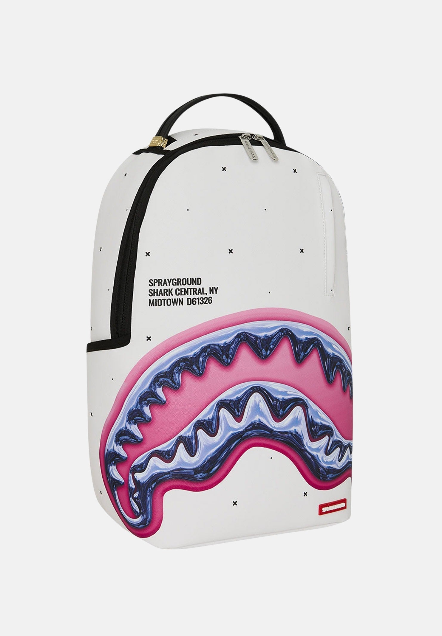 SPRAYGROUND Zaino SHARK bianco per uomo, donna e bambino con stampa grafica squalo e tasche funzionali. 910B8427NSZ . SPRAYGROUND 