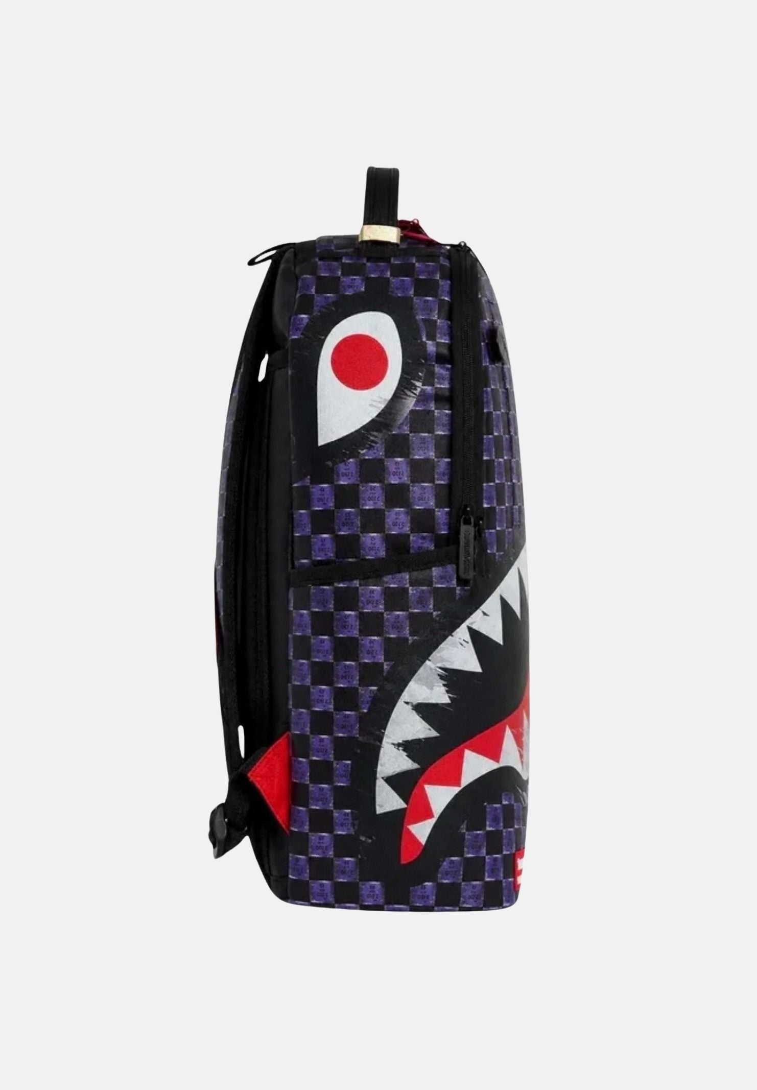 SPRAYGROUND Zaino CHECKERED SHARK MOUTH BACKPACK, multicolor per uomo e donna con motivo a scacchi 910B8477NSZ . SPRAYGROUND 