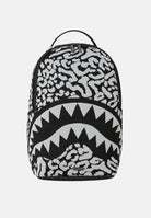 SPRAYGROUND Zaino NOCTURNAL PREDATOR silver-nero per uomo, donna e bambino con fantasia grafica all-over 910B8488NSZ . SPRAYGROUND 