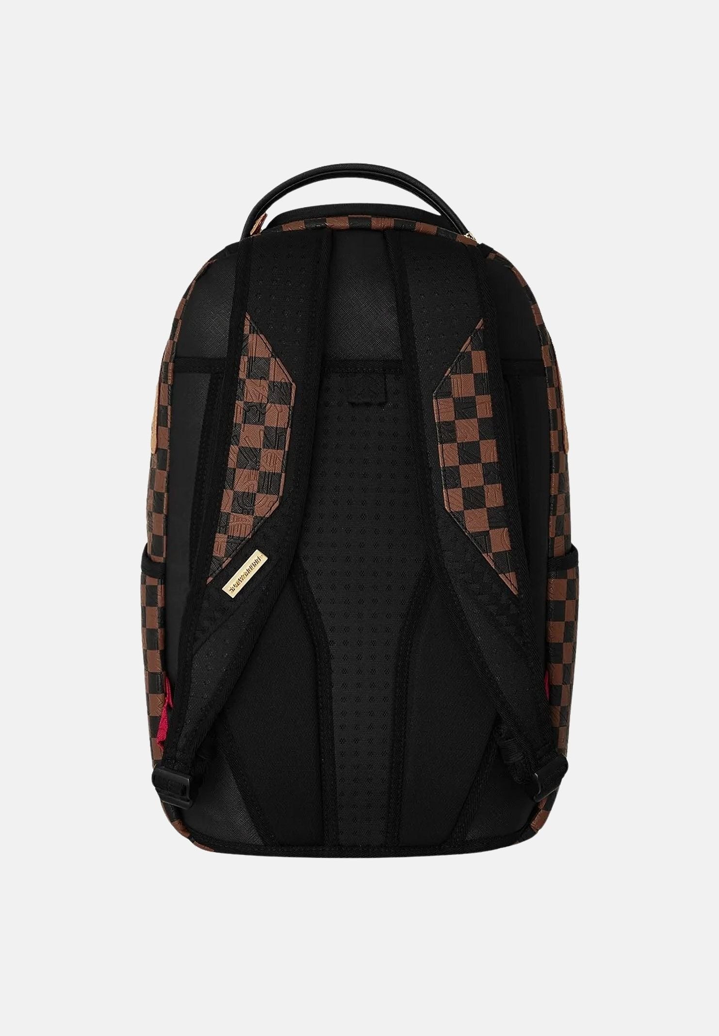 SPRAYGROUND Zaino EMBOSSED CHECK marrone-cammello per uomo, donna e bambino con fantasia check 910B8592NSZ . SPRAYGROUND 