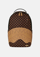 SPRAYGROUND Zaino EMBOSSED CHECK marrone-cammello per uomo, donna e bambino con fantasia check 910B8592NSZ . SPRAYGROUND 