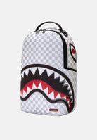SPRAYGROUND Zaino SHARKS IN PARIS 3D EFFECT white-light bianco per uomo, donna e bambino con fantasia check 910B8623NSZ . SPRAYGROUND 