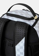 SPRAYGROUND Zaino SHARKS IN PARIS 3D EFFECT white-light bianco per uomo, donna e bambino con fantasia check 910B8623NSZ . SPRAYGROUND 