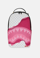 SPRAYGROUND Zaino 3D CHECK BACKPACK rosa-silver per uomo, donna e bambino con fantasia check tono su tono 910B8685NSZ . SPRAYGROUND 
