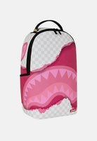 SPRAYGROUND Zaino 3D CHECK BACKPACK rosa-silver per uomo, donna e bambino con fantasia check tono su tono 910B8685NSZ . SPRAYGROUND 