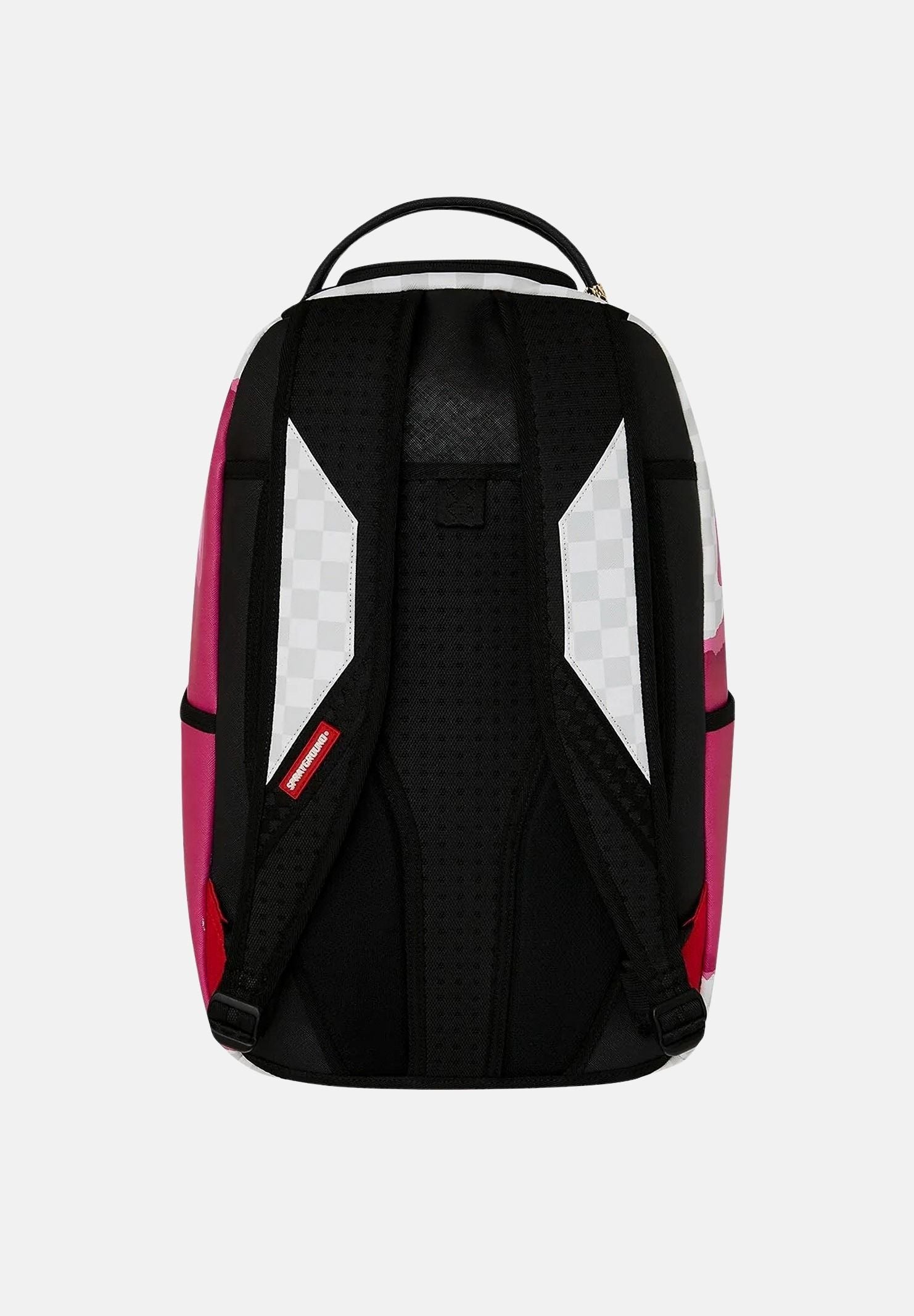 SPRAYGROUND Zaino 3D CHECK BACKPACK rosa-silver per uomo, donna e bambino con fantasia check tono su tono 910B8685NSZ . SPRAYGROUND 