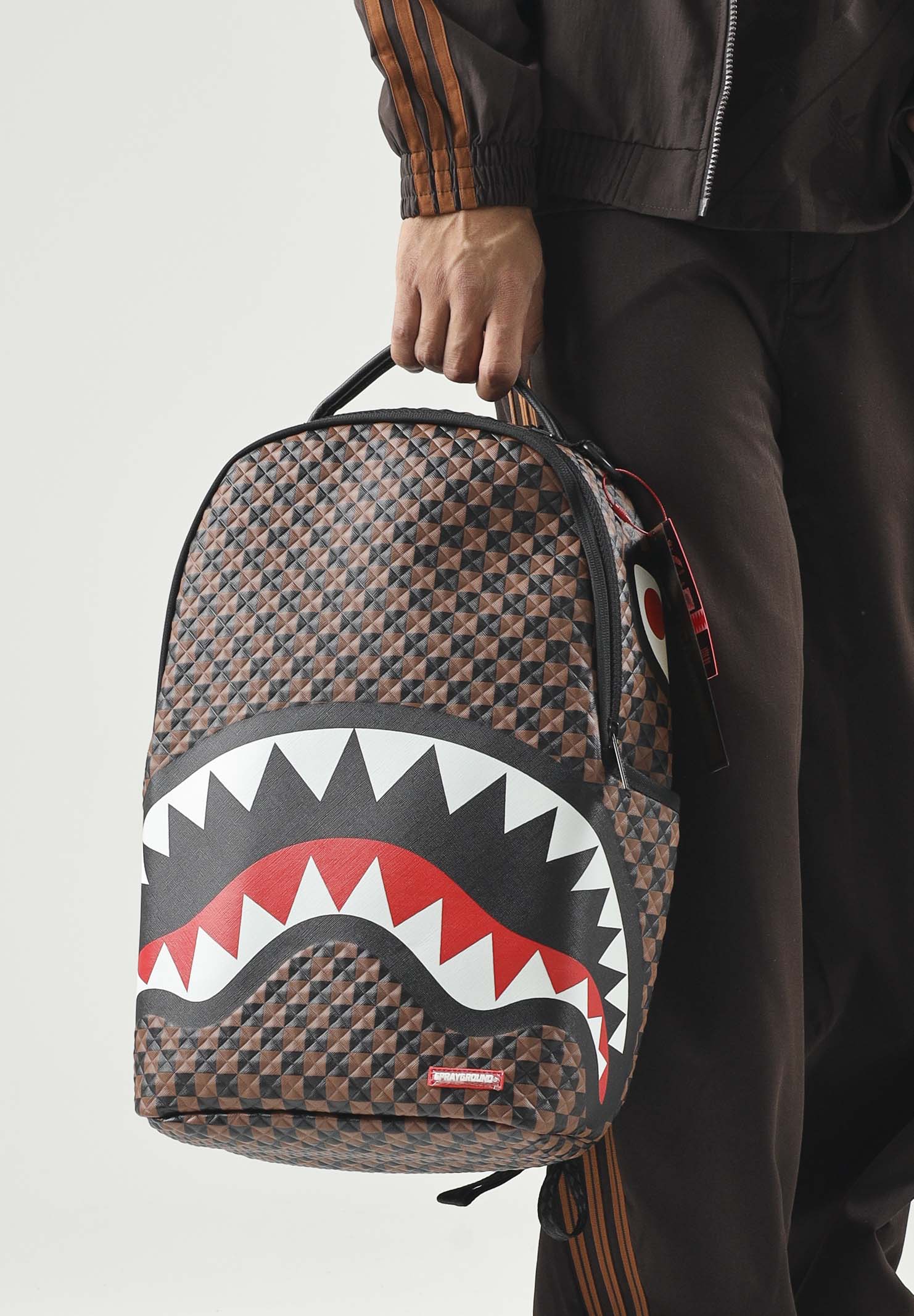 SPRAYGROUND Zaino CROWN JEWEL SHARKS IN PARIS BACKPACK Brown, marrone,  per uomo, donna e bambino 910B8744NSZ . SPRAYGROUND 