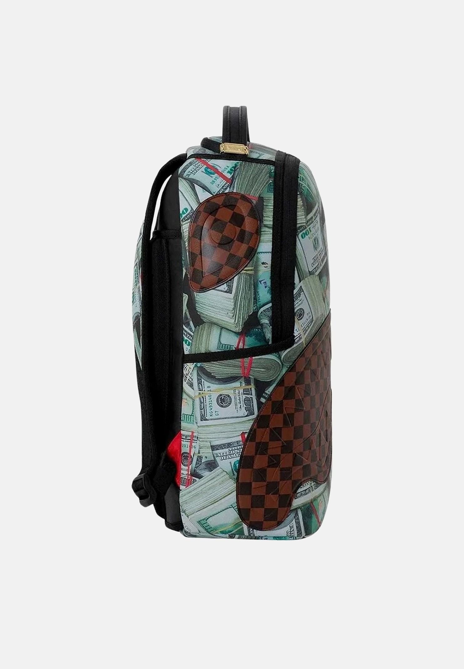 SPRAYGROUND Zaino MONEY BANKS marrone per uomo, donna e bambino con stampa old money 910B8793NSZ . SPRAYGROUND 
