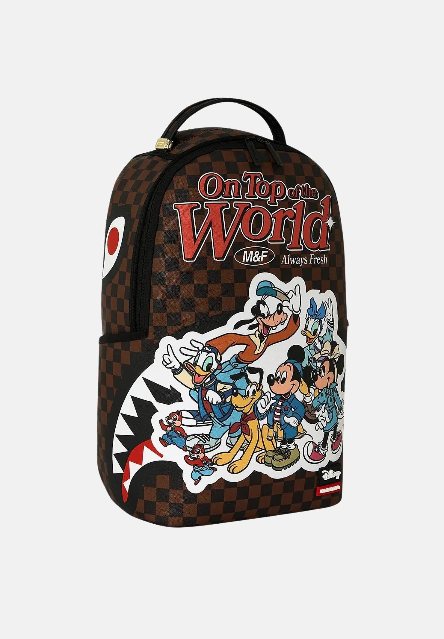 SPRAYGROUND Zaino DISNEY MICKEY & FRIENDS marrone per uomo, donna e bambino con maxi grafica Disney 910B8840NSZ . SPRAYGROUND 