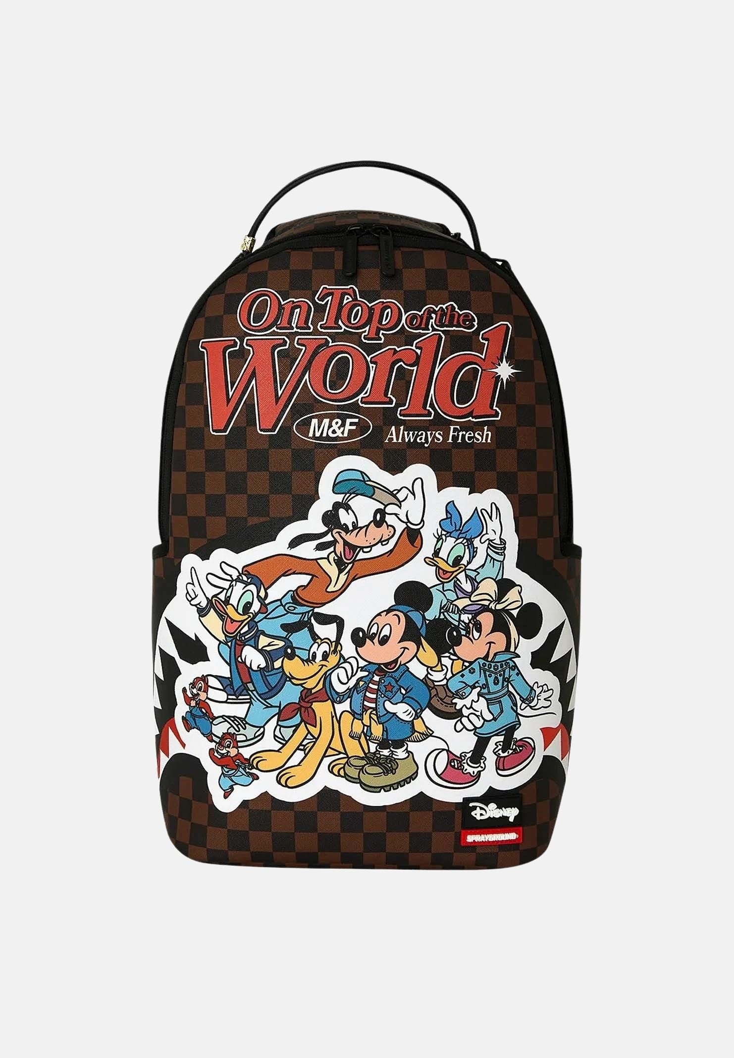 SPRAYGROUND Zaino DISNEY MICKEY & FRIENDS marrone per uomo, donna e bambino con maxi grafica Disney 910B8840NSZ . SPRAYGROUND 