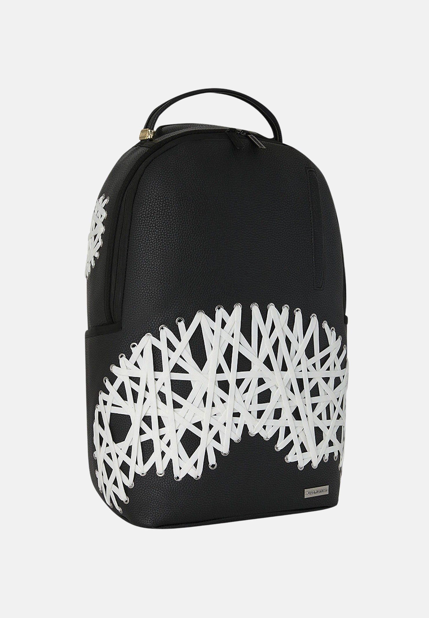 SPRAYGROUND Zaino GRAPHIC MESH nero per uomo, donna e bambino con motivo grafico geometrico bianco e nero sul fondo. 910B8844NSZ . SPRAYGROUND 