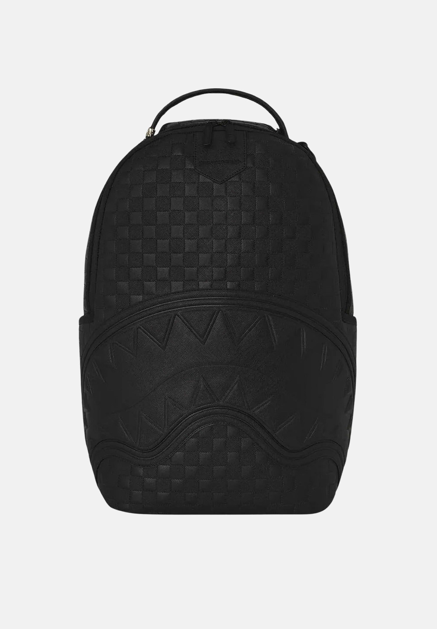 SPRAYGROUND Zaino SHARK CHECKERBOARD nero per uomo, donna e bambino con fantasia a scacchiera scura 910B8876NSZ . SPRAYGROUND 