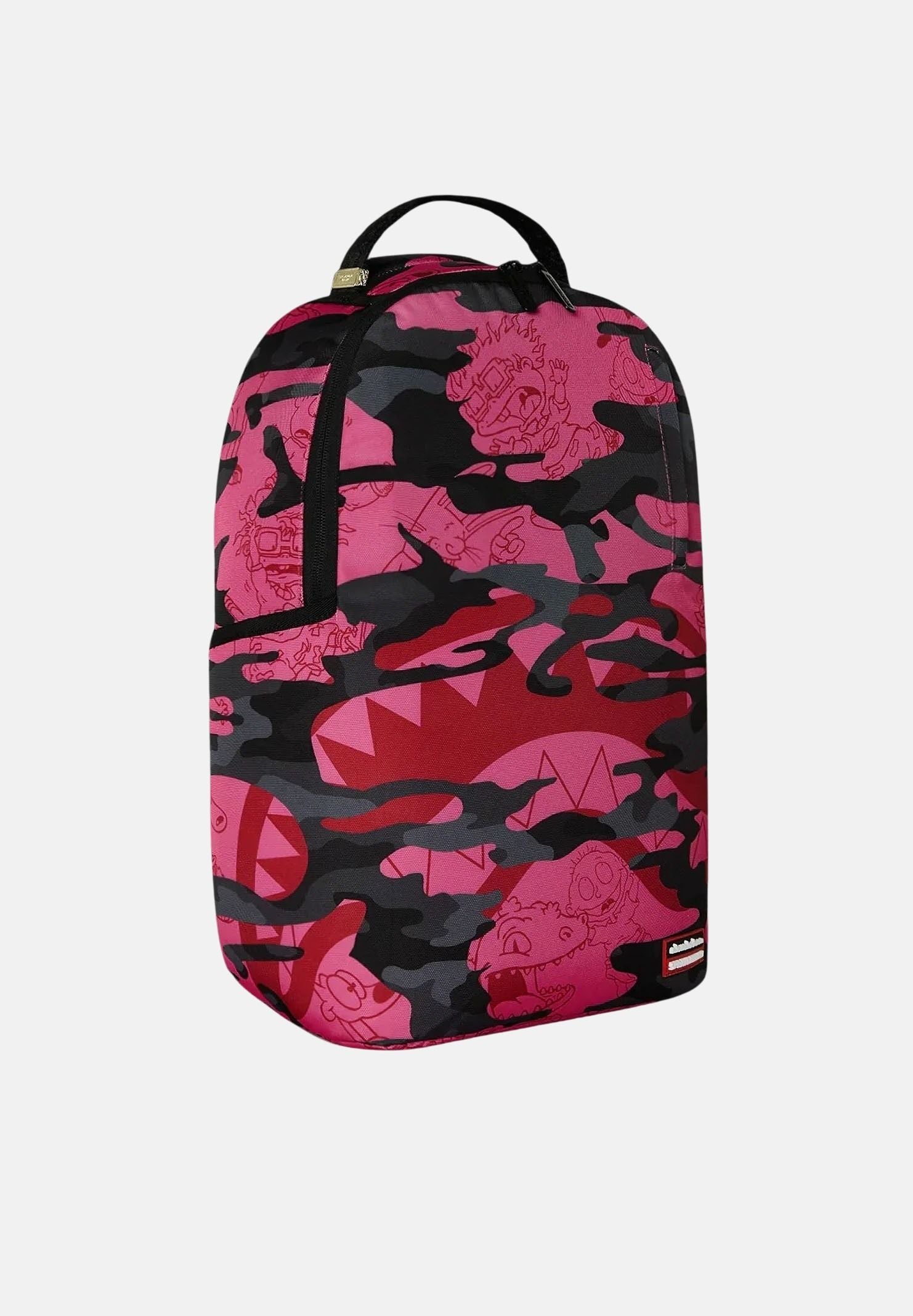 SPRAYGROUND Zaino SHARK BACKPACK rosa e nero per uomo, doonna e bambino con bocca di squalo iconica 910B9102NSZ . SPRAYGROUND 