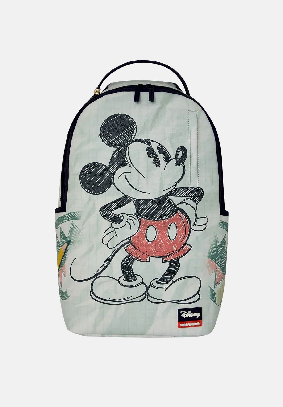 SPRAYGROUND Zaino DISNEY OLD SCHOOL MICKEY green-verde per uomo, donna e bambino con grafica sketch vintage 910B9128NSZ . SPRAYGROUND 