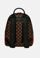 SPRAYGROUND Zaino SHARK BACKPACK marrone per uomo, donna e bambino con motivo a scacchi 910B9305NSZ . SPRAYGROUND 