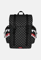 SPRAYGROUND Zainio SHARK CARGO nero per uomo, donna e bambino con tasche laterali cargo e fantasia scacchiera. 910B9311NSZ . SPRAYGROUND 