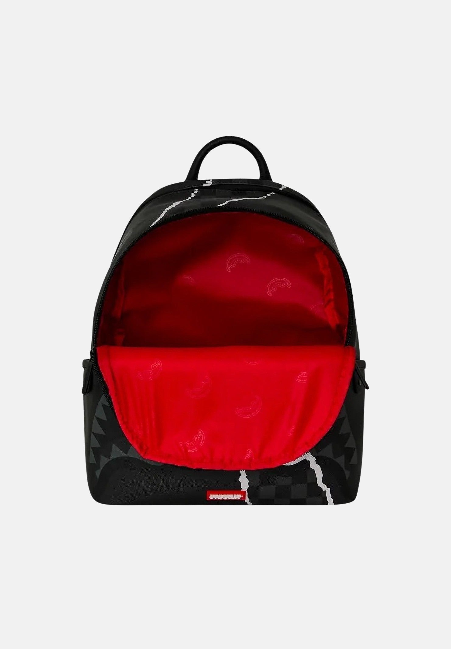 SPRAYGROUND Zaino SHARK RIP nero per uomo, donna e bambino con grafica squalo e dettagli strappati a contrasto. 910B9347NSZ . SPRAYGROUND 