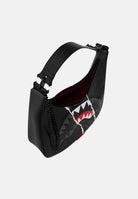 SPRAYGROUND Borsa a spalla HOBO SHARK RIP nera per donna e bambina con manico regolabile e design a mezzaluna. 910B9353NSZ . SPRAYGROUND 