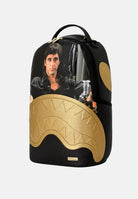 SPRAYGROUND Zaino SCARFACE MY PLACE gold-nero per uomo, donn e bambino con dettagli embossed oro 910B9555NSZ . SPRAYGROUND 