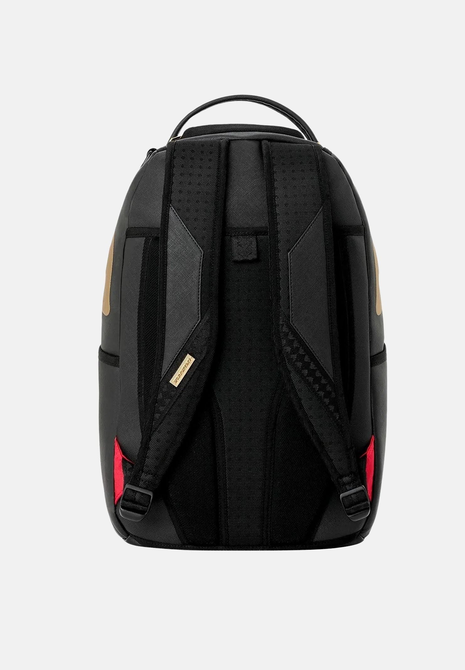 SPRAYGROUND Zaino SCARFACE MY PLACE gold-nero per uomo, donn e bambino con dettagli embossed oro 910B9555NSZ . SPRAYGROUND 