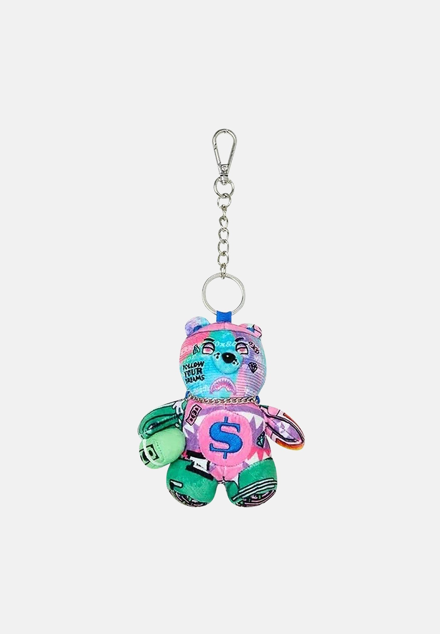 SPRAYGROUND Portachiavi BEAR DOLLAR multicolore per uomo, donna e bambino con charm a forma di orsetto 910K9600NSZ . SPRAYGROUND 