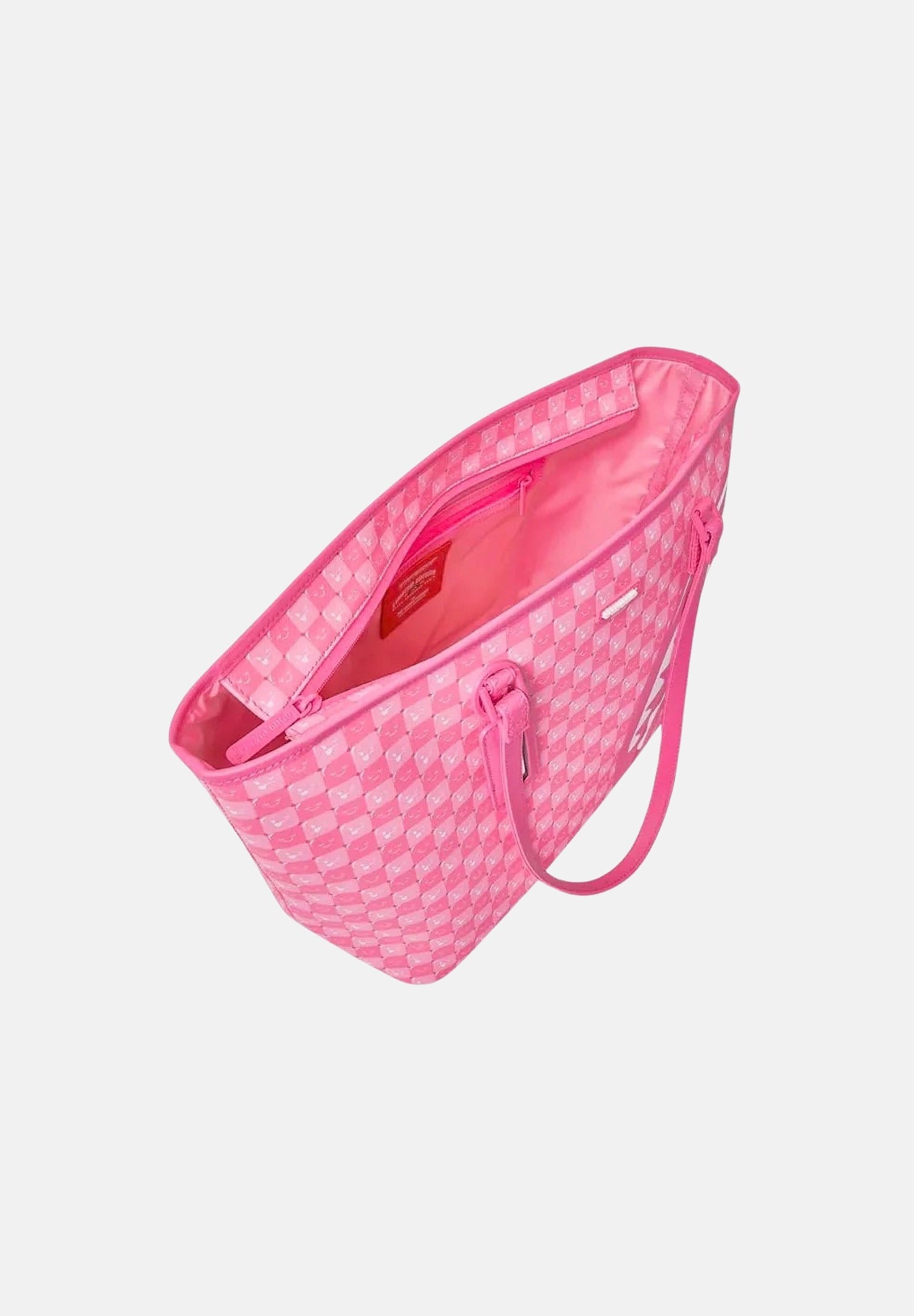 SPRAYGROUND Borsa a spalla TOTE CLASSIC PINK  per donna e bambina con manici lunghi e motivo a scacchiera. 910T9320NSZ . SPRAYGROUND 