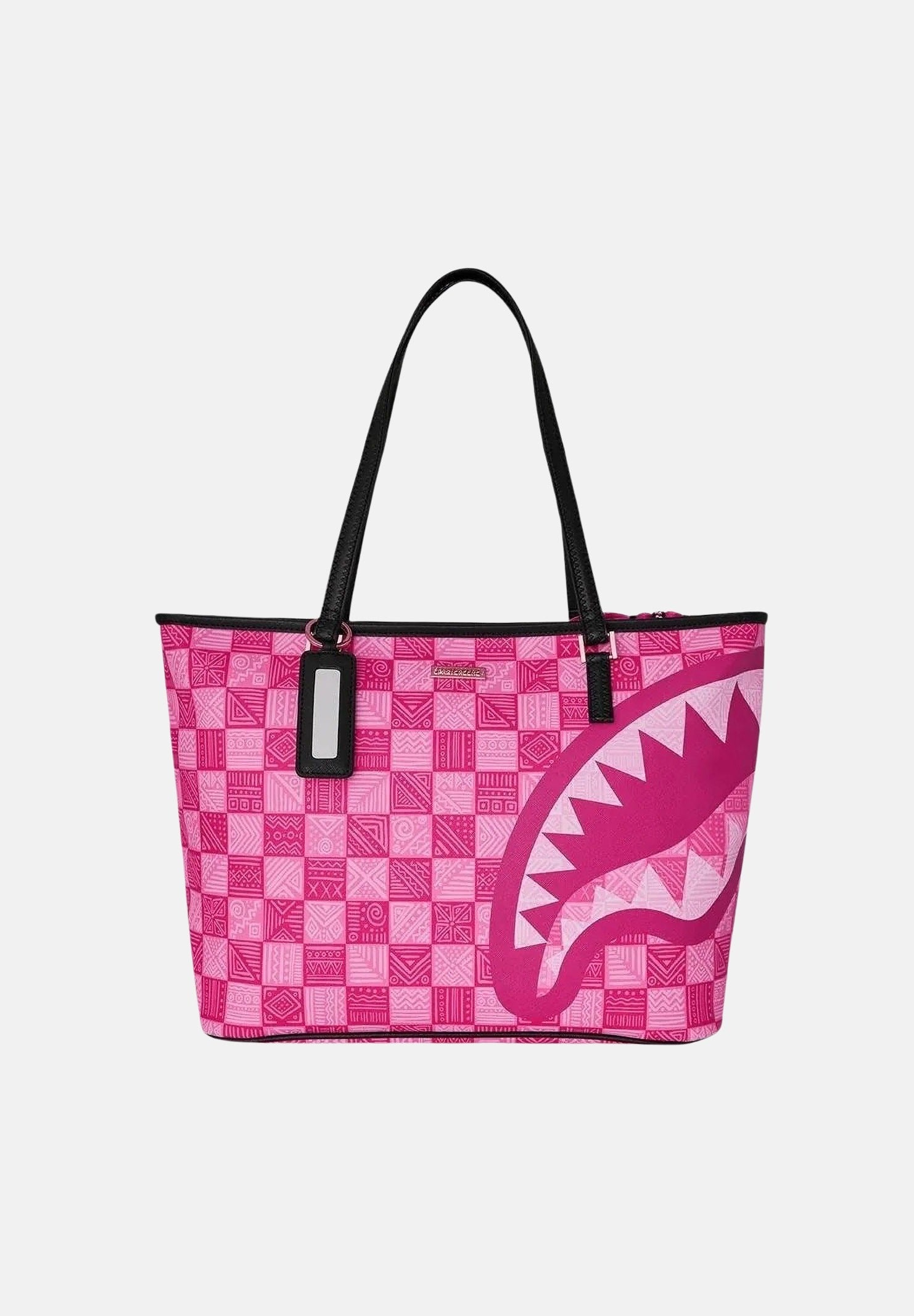 SPRAYGROUND Borsa a spalla TOTE SHARK rosa per donna e bambina con manici a spalla e fantasia geometrica. 910T9413NSZ . SPRAYGROUND 