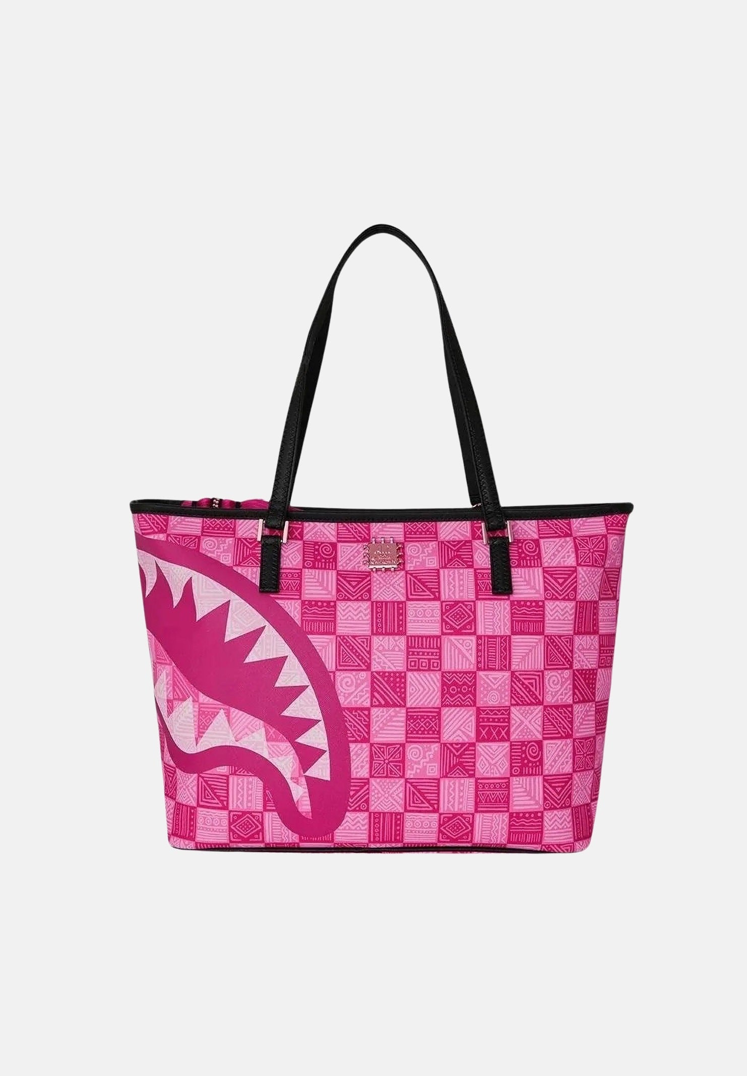 SPRAYGROUND Borsa a spalla TOTE SHARK rosa per donna e bambina con manici a spalla e fantasia geometrica. 910T9413NSZ . SPRAYGROUND 