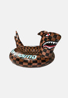 SPRAYGROUND Salvagente gonfiabile SHARK marrone per uomo, donna e bambino con iconica grafica Shark Mouth 910Z657NSZ . SPRAYGROUND 