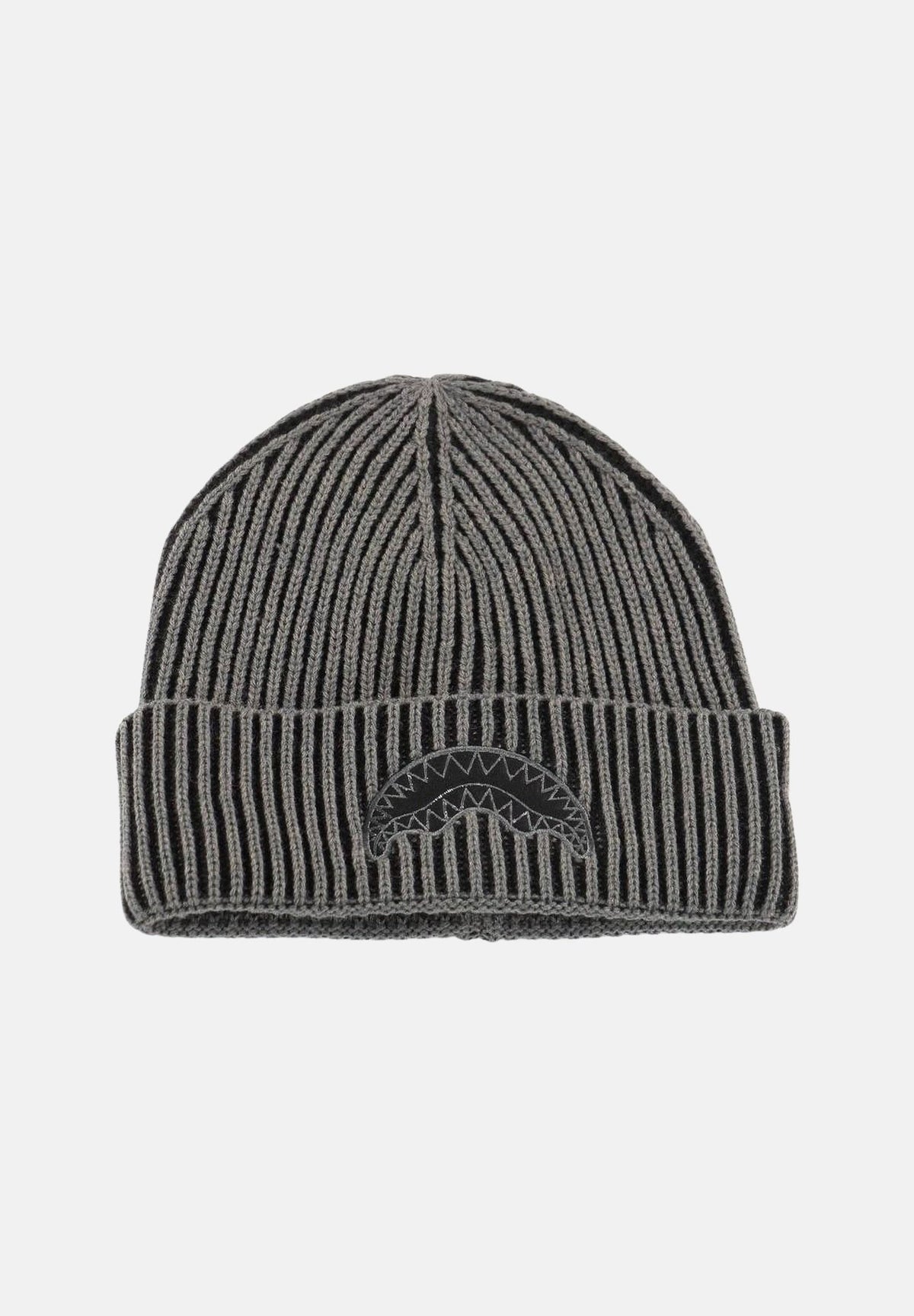 SPRAYGROUND Cappello di lana BEANIE grigio per uomo e donna con logo ricamato frontale. SP15050GREY . SPRAYGROUND 