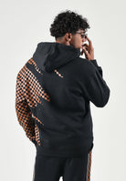 SPRAYGROUND Felpa con cappuccio HOODIE CLAW TEAR CHECK nero e marrone per uomo e donna SP951G . SPRAYGROUND 