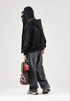 SPRAYGROUND Felpa con zip  HOODIE nera per uomo e donna con dettaglio maschera balaclava. SP957G . SPRAYGROUND 